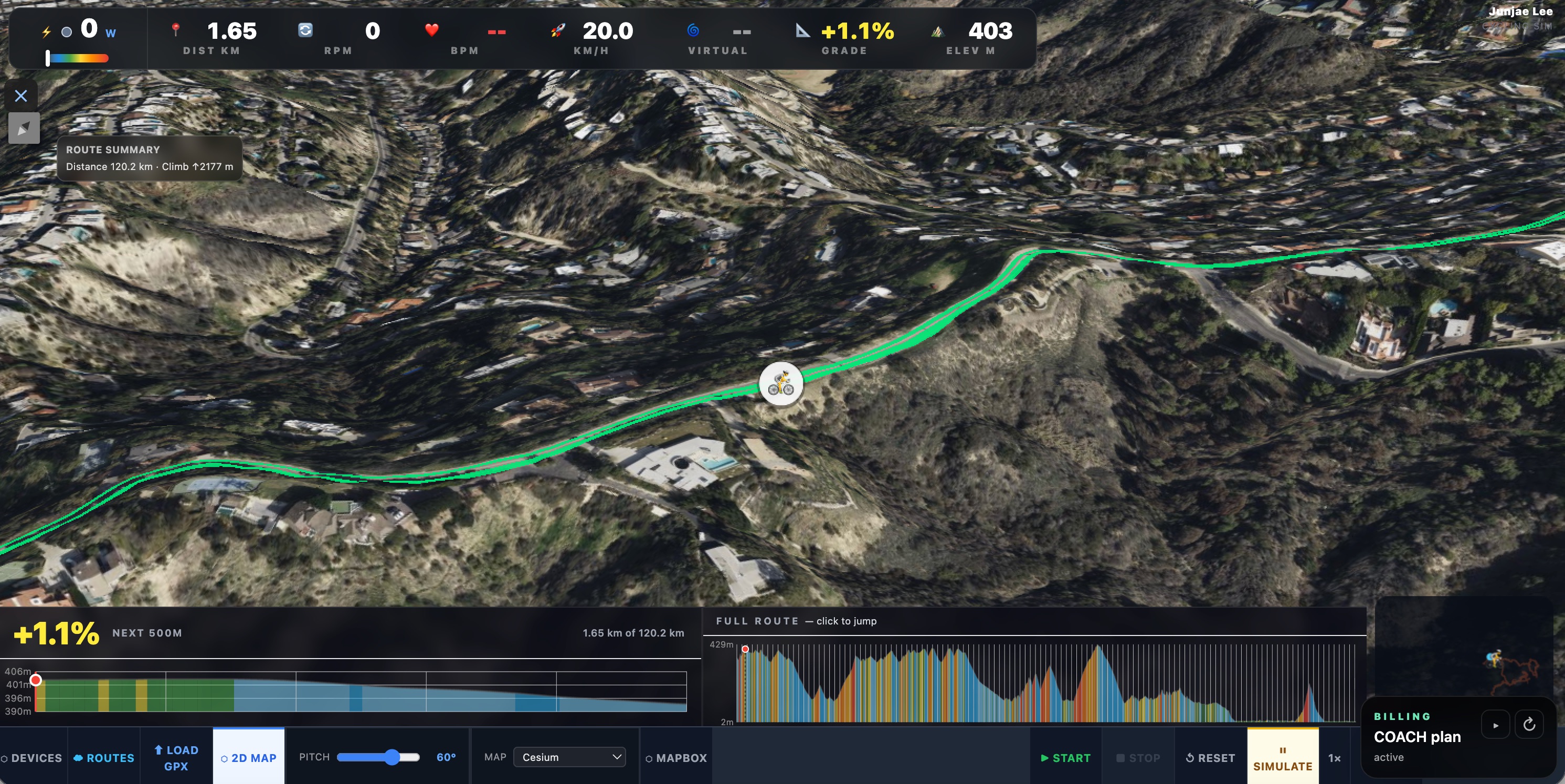 Cycle Simulator screenshot 2